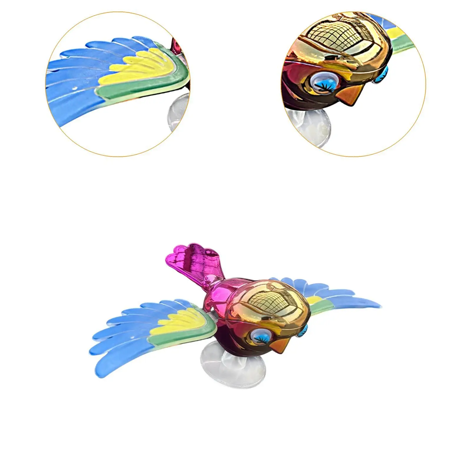 سيارة الجانب مرآة الرؤية الخلفية الطيور ديكور سيارة سحر دراجة نارية ديكور الإبداعية #5