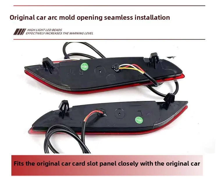 For GWM Haval H6 2021-2024 Car Rear Bumper Light Reflector Led Dynamic Turn Signal Driving Brake Warning Lights Modification detail image 8