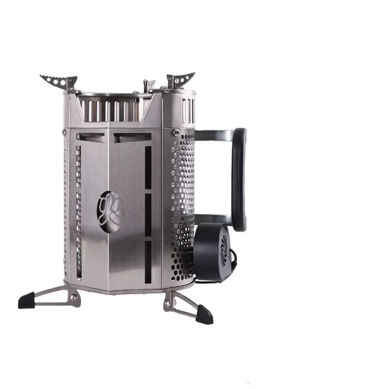 Portable Wood Stove Removable BBQ Stove Household Stainless Steel Wood Stove