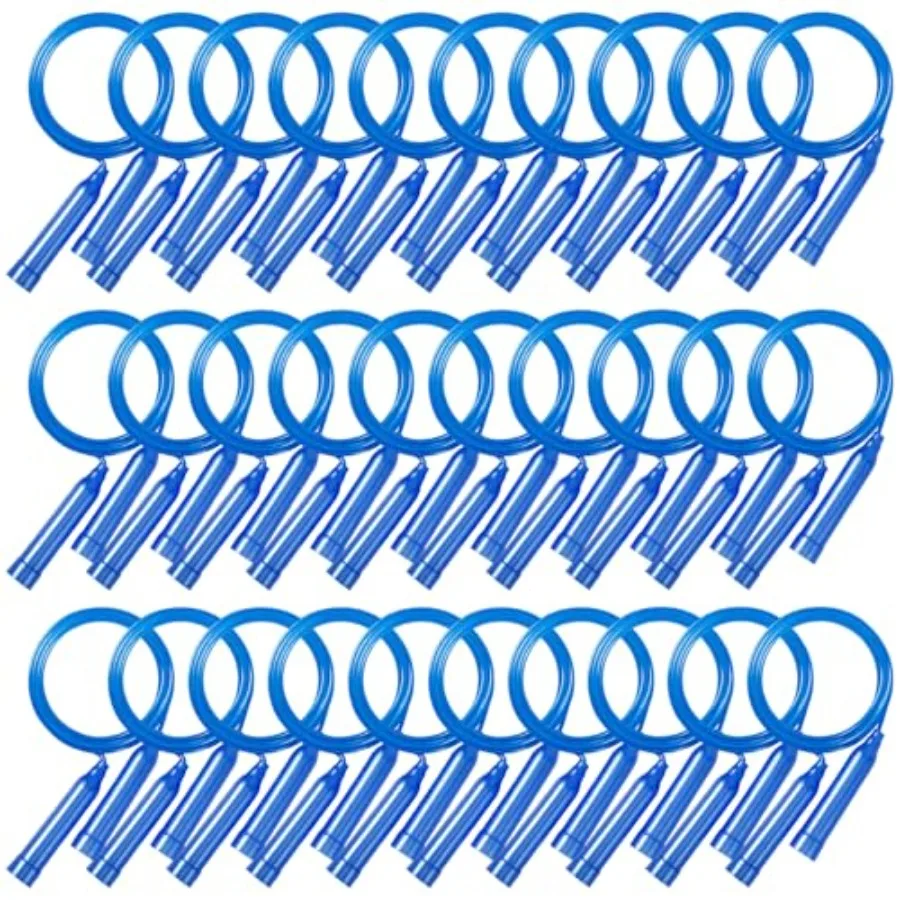 

30 Pcs Jump Rope, Colorful Jump Ropes for,7.2 Feet Plastic Jump Ropes, Adjustable Skipping Rope, Jumping Ropes for Party Favors