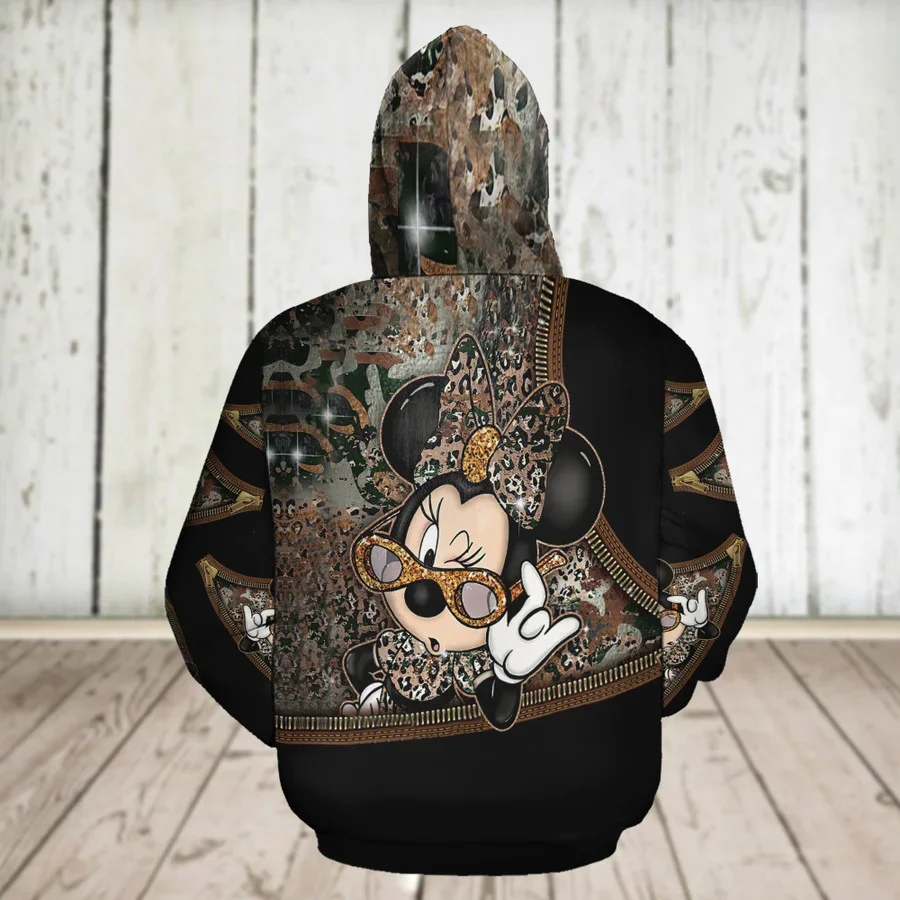 MINNIE MOUSE, IMPORTANT GRANDMA STUFF, MAINLY SNACKS ACTUALLY HOODIE - PERSONALIZED DISNEY 3D PRINT HOODIE Zipper HOODIE