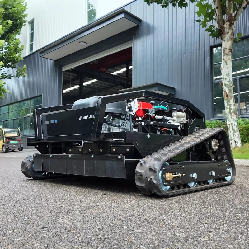 جزازة العشب المجنزرة RC، روبوت أوراق العشب، قاطعة لسرعة جزازة المنحدرات الشديدة 5 كم/ساعة، مناسبة للحدائق