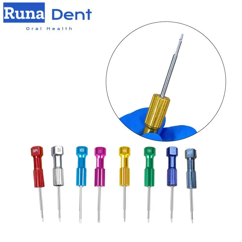 8Pc/set Stainless Steel Implant Screwdrivers Dental Planting Screw Driver Tools Micro Abutment Holder Stand Dentistry Instrument