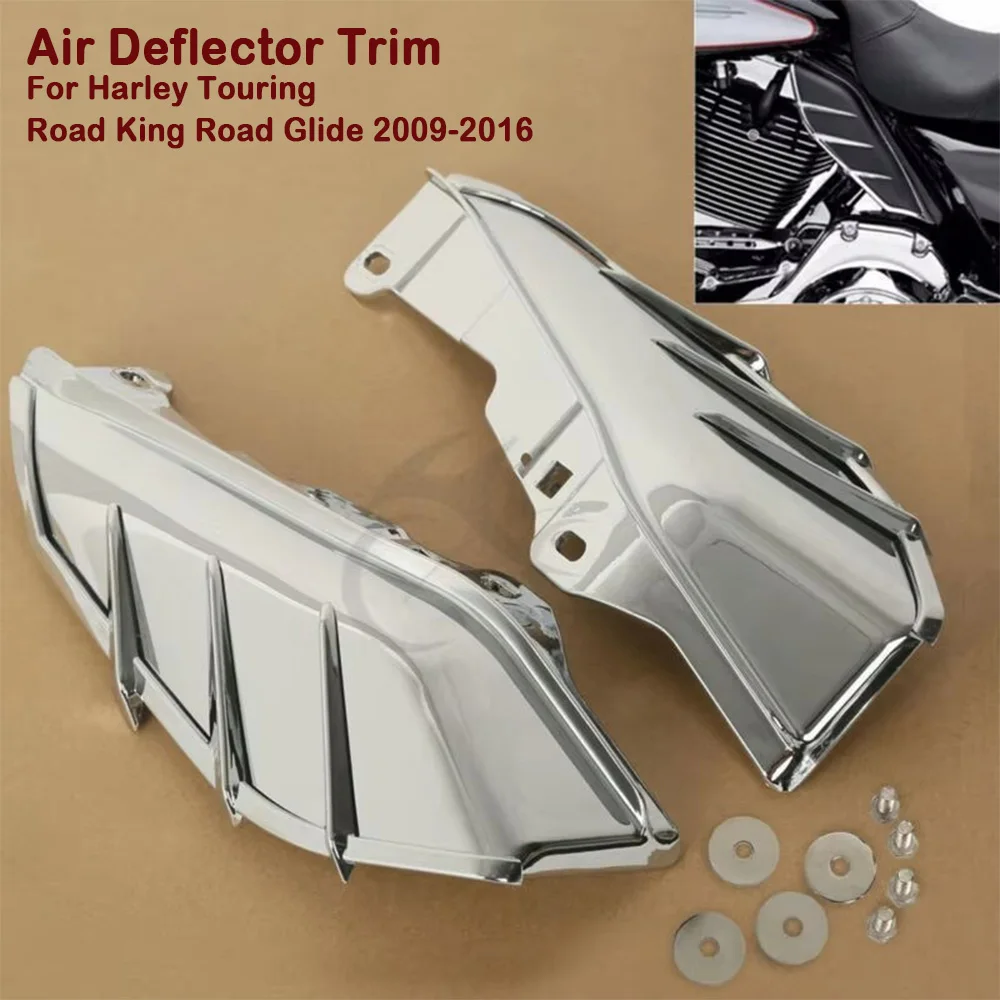 

Motorcycle Mid-Frame Air Deflector Trim For Harley Touring Road King Road Glide 2009-2016 15