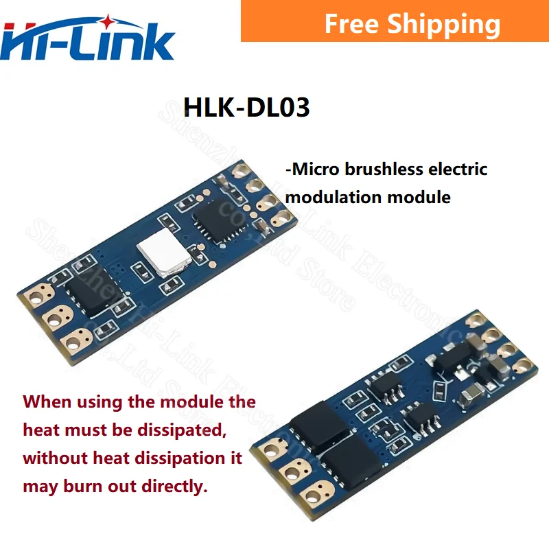 Hi-Linik Лидер продаж HLK-DL03 8A Выход 12 В Вход Малый размер бесщеточный электронный регулятор скорости Моторный привод Плата ESC