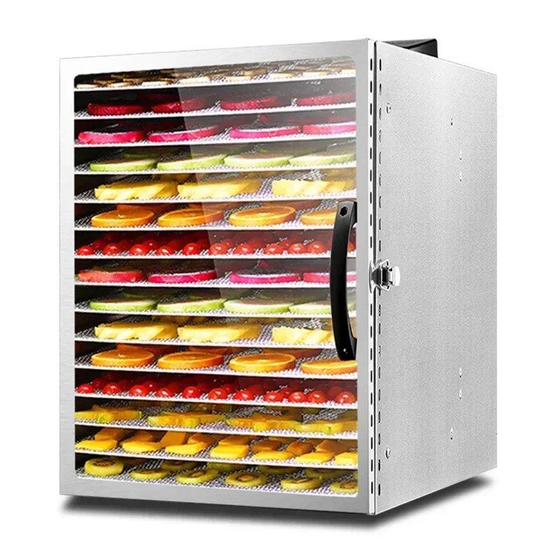 Household 220v 16 Layer Dehydrator Food Dryer Household Fruit Dryer Fruit Tea Vegetable Pet Meat Soy Bean Food Dehydration Air D