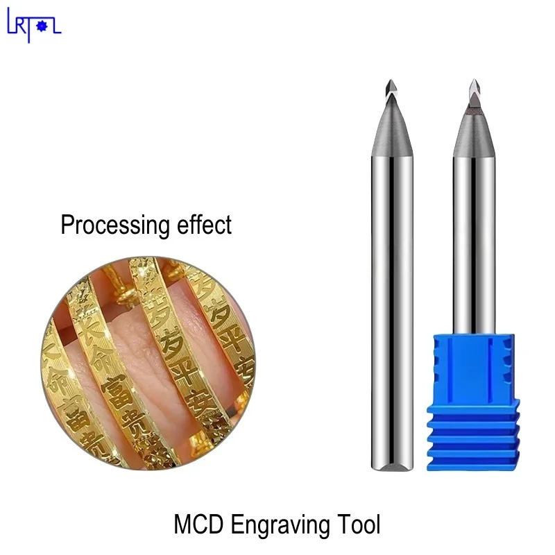 Jewelry Monocrystal Diamond MCD Engraving Tool Polishing Milling Cutter Manufacturer End Mill for Milling Machine