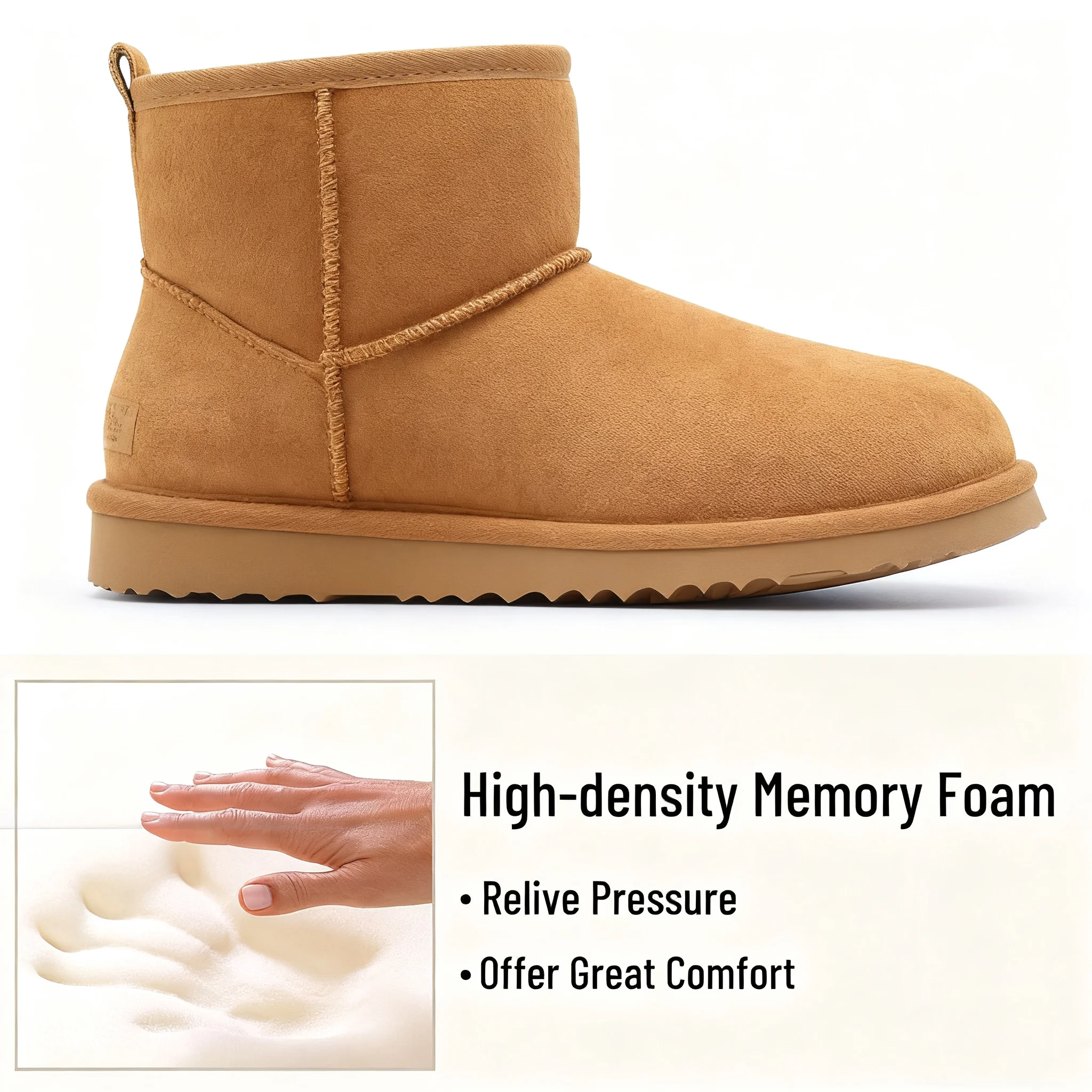 

Gacimy зимние меховые мини-зимние ботинки для женщин, классические нечеткие уличные ботильоны на плюшевой подкладке, хлопковая обувь, женские зимние ботинки