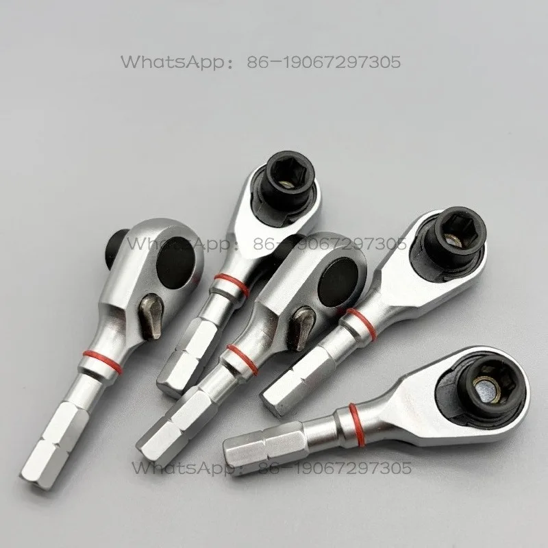 Hexagon Ratchet Wrench Tail 6.35mm Repair Tool Accessories