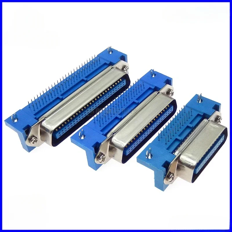 1PCS Male Female Centronics Connector 57 Series 14/24/36/50Pin 90 Degree PCB Mount DIP Type Printer Socket