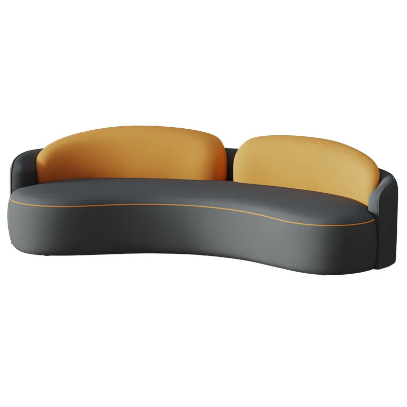 

Technology cloth sofa, curved, business hotel lobby lounge area, reception, front desk sofa