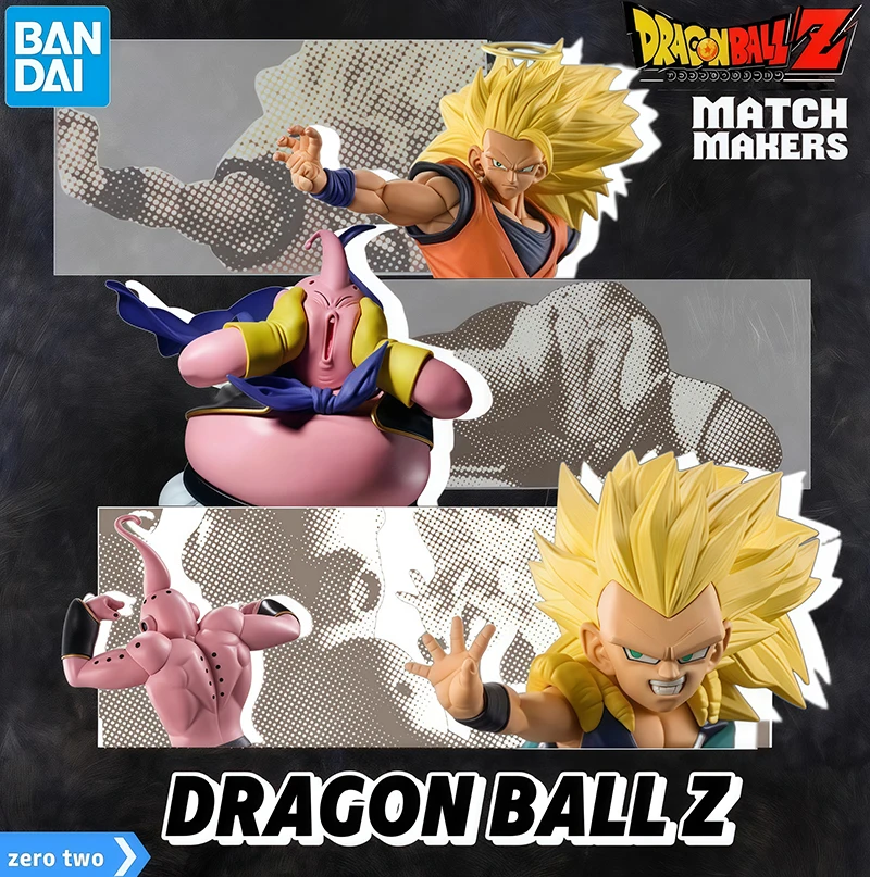

Genuine BANDAI NAMCO BANPRESTO NARUTO Dragon Ball Z MATCH MAKERS Son Goku Gotenks Majin Buu PVC Figure in stock Model doll gift
