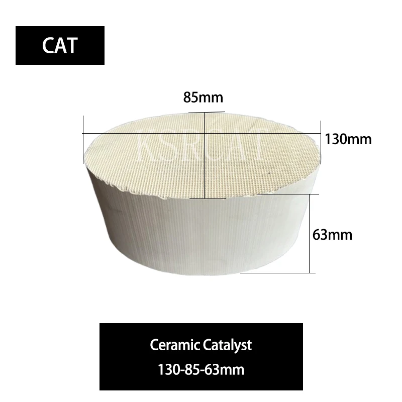 

Oval-shaped Ceramic Catalyst 130*85*63mm Euro 3 honeycomb catalytic converter filter exhaust system gas purifying