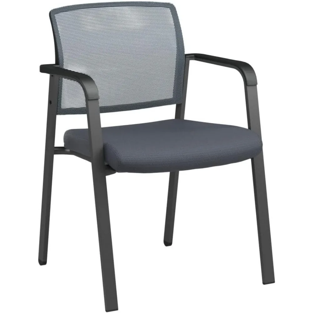 School Chair with Upholstered Fabric Seat and Ergonomic Lumber Support, 4 Pack School Chair