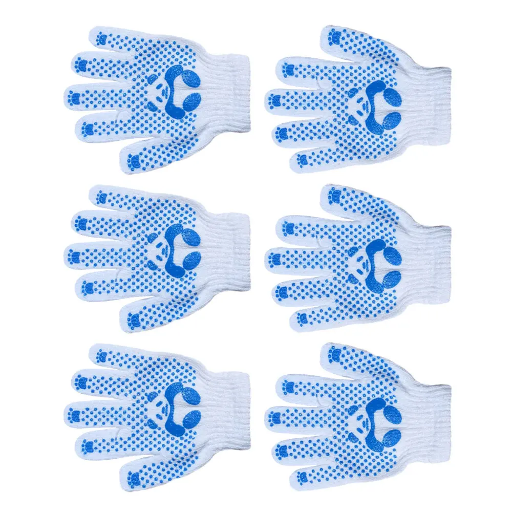 

3Pairs Kids Working Gloves Premium Polyester Cotton Anti-Skid No Odor Breathable Gardening Gloves for Children Hand Protection