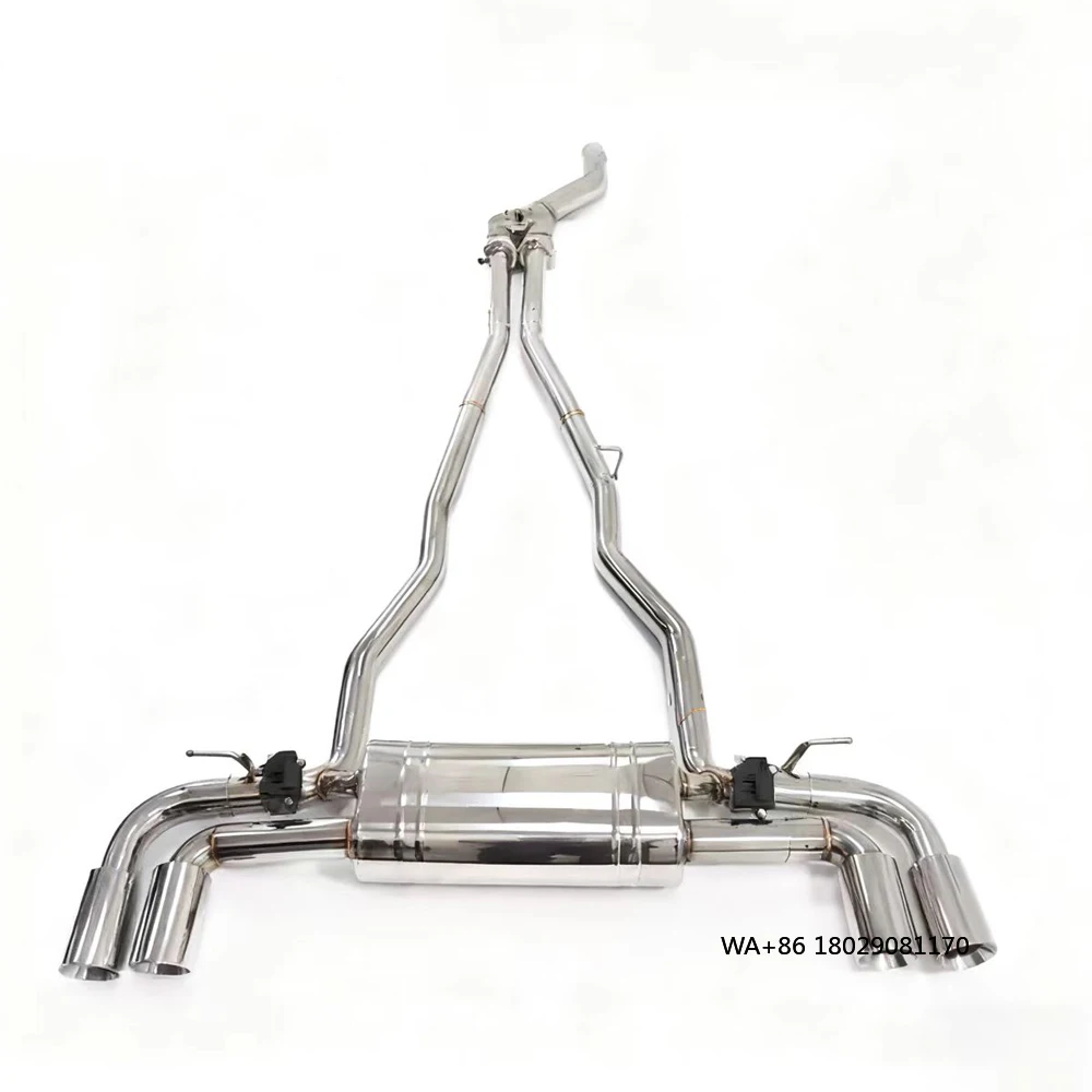 

540i G30/G31/G38 B58 3,0T Производительная выхлопная система SS304 Catback с клапаном из нержавеющей стали для автомобильных аксессуаров, сбор коробки