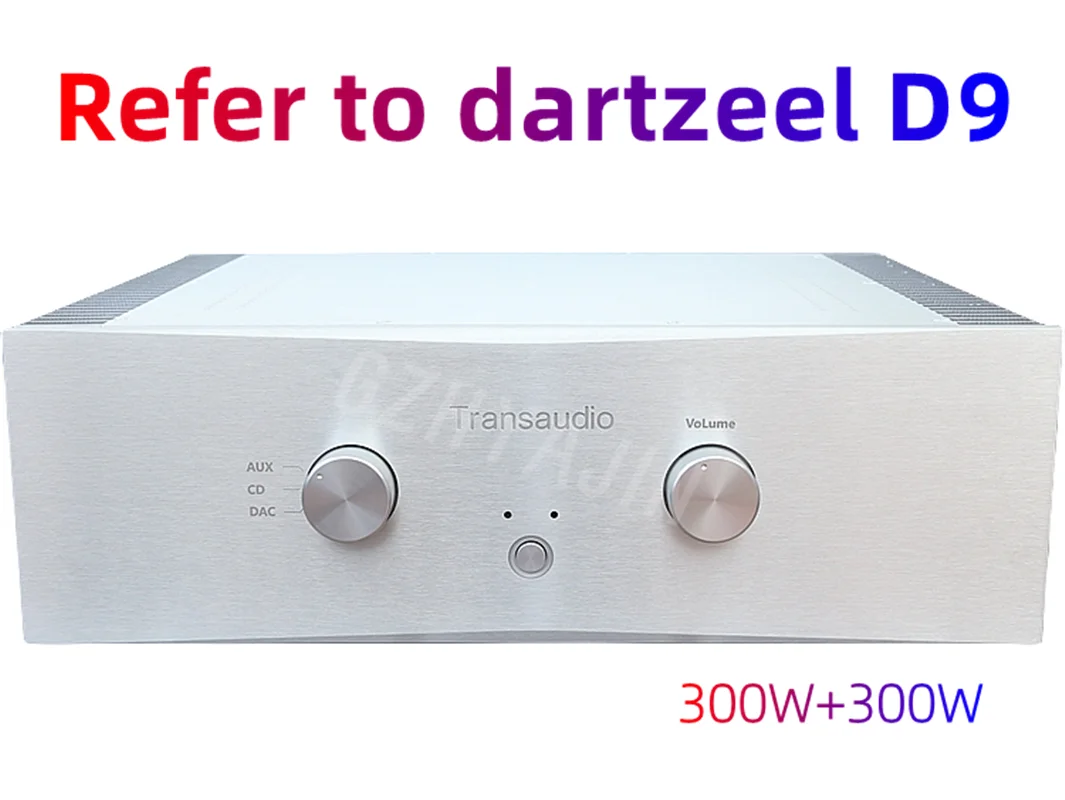 Latest 300W*2  Refer to dartzeel circuit pure rear stage Dual Channel HIFI amplifier  ON MJL3281/MJL1302 transistors D9