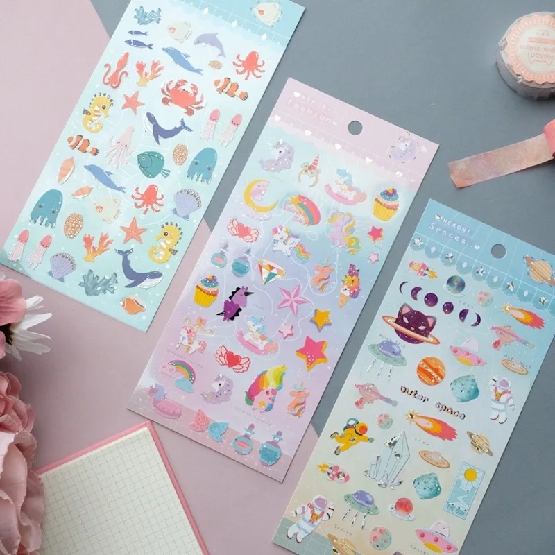 Cute Stickers Kawaii - Cake/Magic/Sea/Space/Ice Cream/Daily Delights