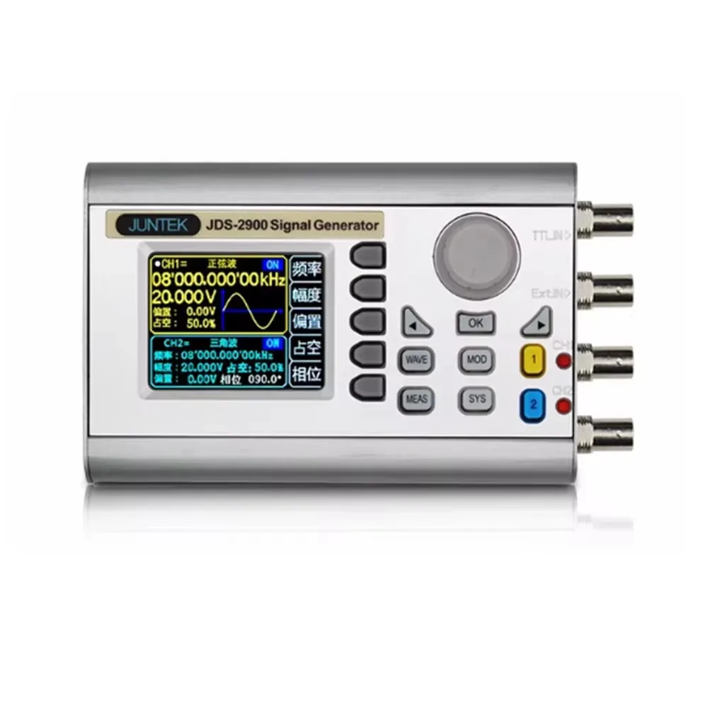 JDS2900 Fully CNC Dual Channel DDS Function Arbitrary Wave Signal Source Generator Frequency Counter Sweeper