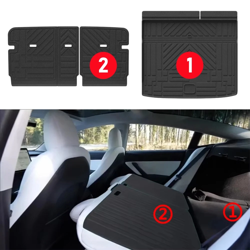 Für CHERY iCAR V27 2026 2027 TPE Fußmatten Kofferraummatte Rückenlehnenmatte Allwetter Wasserdichte Fußpolster Komplettset Kofferraumauskleidung LHD – Detail 4