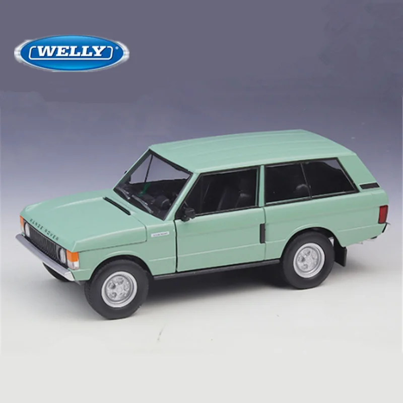 WELLY 1:24 1970 Land Range Rover SUV coche en miniatura de aleación fundido a presión vehículos todoterreno de Metal modelo de coche colección de simulación regalos para niños