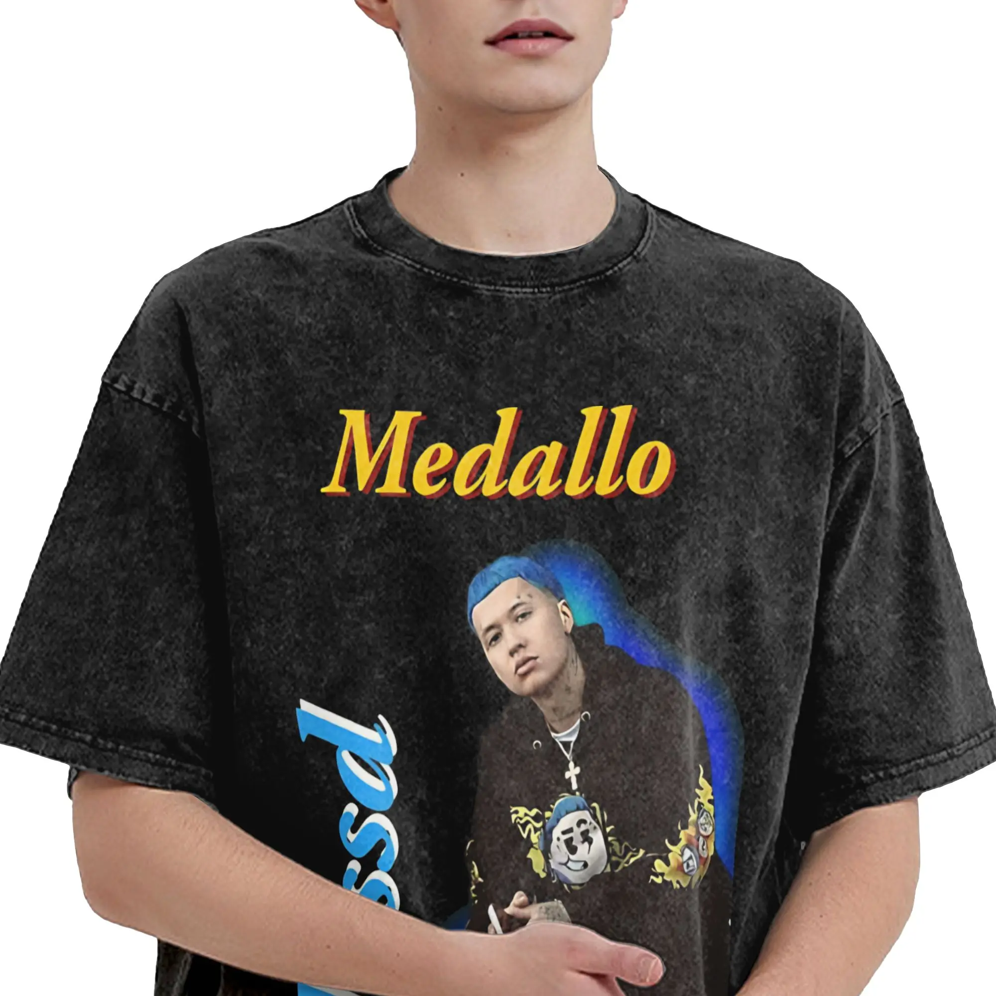  Ryan Castro Album Tour 2026 Washed T Shirt Streetwear Hip Hop Vintage T-Shirts  Tees Men Women Short Sleeve Oversize
