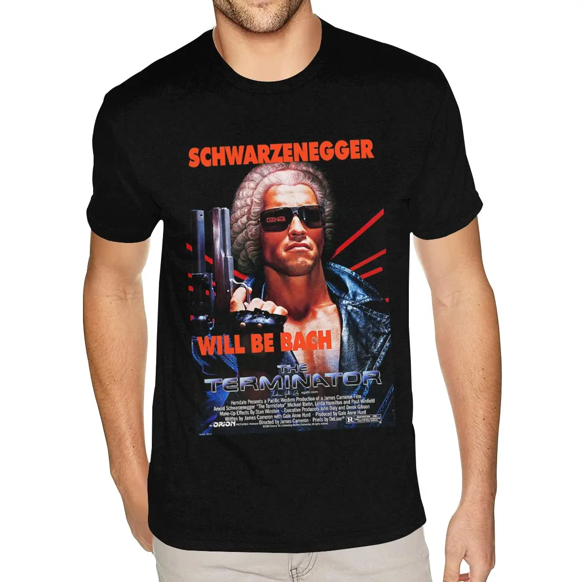 The Terminator Will Be Bach Tee Shirt Youth Father's day Shirt Man Short Sleeves Discount Brand Official Apparel