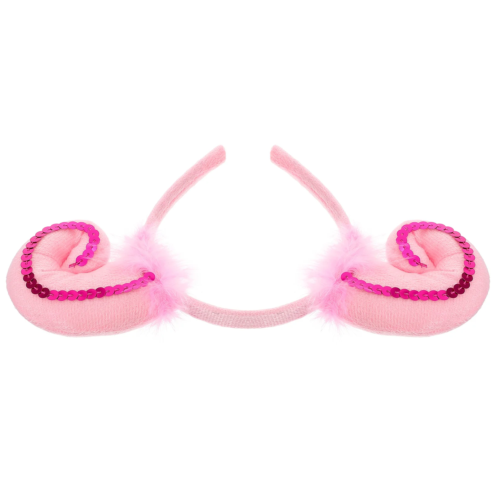 

Sheep Ears Headband Cartoon Headdress Costume Decoration Party Sequins Hoop Lamb Ear Hairband Fashion Accessory For Masquerade