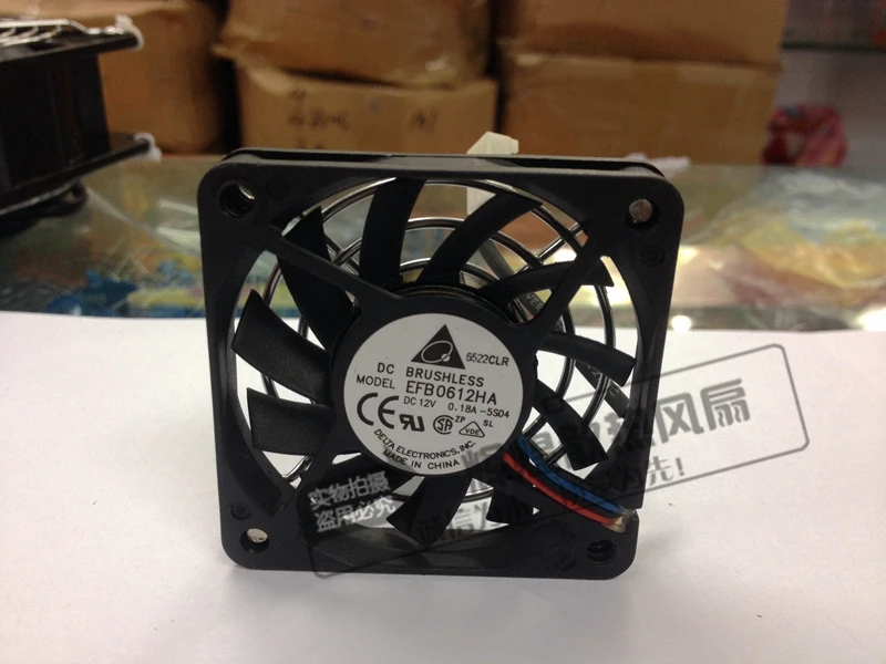 

brand new DELTA EFB0612HA 6010 12V 0.18A 6CMUltra thin cooling fan