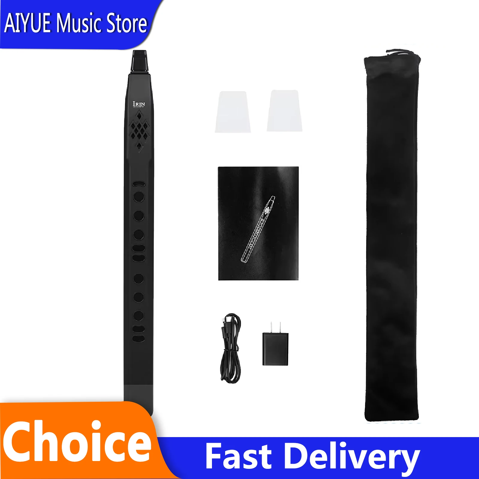 IRIN S55 Electronic Saxophone Wireless Bluetooth Electric Blowpipe Digital Wind Instrument 13 Built‑in Tones Woodwind Instrument