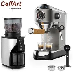 Coffart By BioloMix 20 Bar Automatic Espresso Coffee Maker Machine,with Milk Steam Frother Wand, for Espresso, Cappuccino, Latte