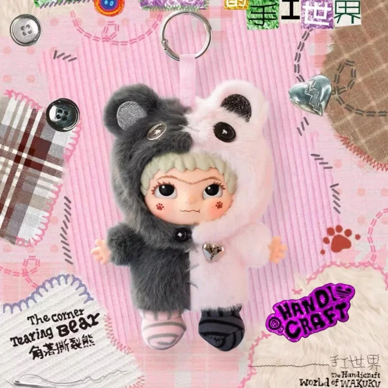 

Genuien Wakuku V4 The Handmade World Of Wakuku Series Blind Box Plush Pendant Cute Bag Charm Decoration Keychain Kawaii Gifts