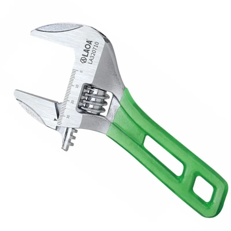 

6 inch Adjustable Wrench Mini Monkey Short Handle Spanner HCS Material Laser Scale Rubber Wrapped Key