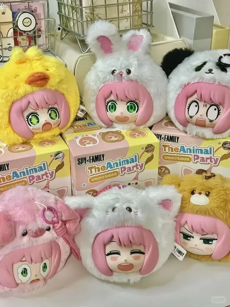 

В наличии Spy × Family Animal Party Плюшевая кукла Слепая коробка Аня Фигурка Мем Симпатичная кукла Сумка Подвеска Игрушка Украшение Девушка Рождественские подарки