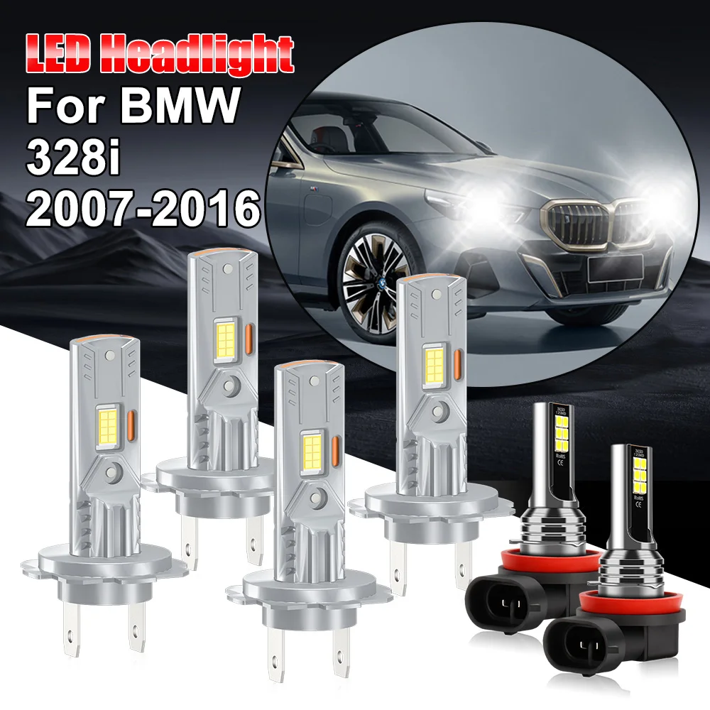 

45000LM Canbus No Error Автомобильная светодиодная фара 6000K CSP Chips Противотуманная фара дальнего и ближнего света 12 В для BMW 328i 2007-2016 Plug and Play