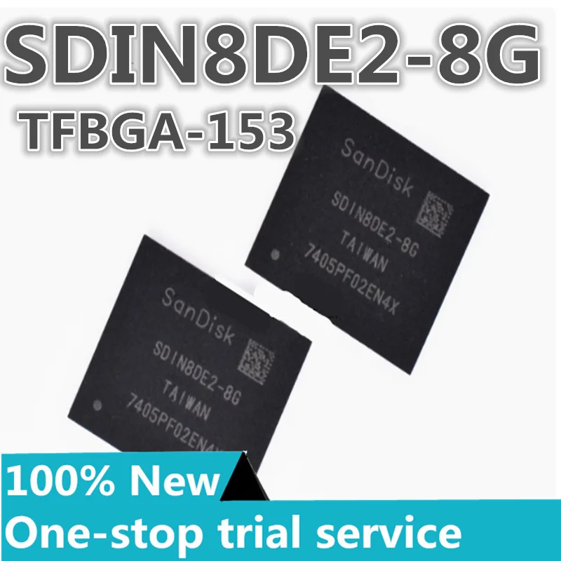 

2-100pcs SDIN8DE2-8G EMMC4.5BGA153 memory chip New original authentic SanDisk