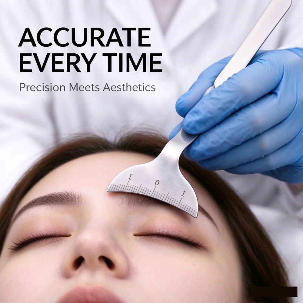 Korean-Style Under-Eye Filler Marking Ruler Auxiliary Shaping Pad Template Eye Care Tool for Precision Application