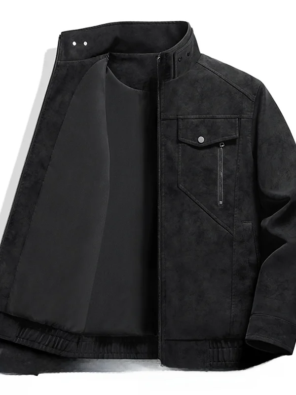 

Мужская повседневная куртка свободного кроя, весна-осень, новая модель, с воротником-стойкой, в стиле ретро, для молодежи, тонкая, модная, из полиэфирного волокна, для повседневной носки