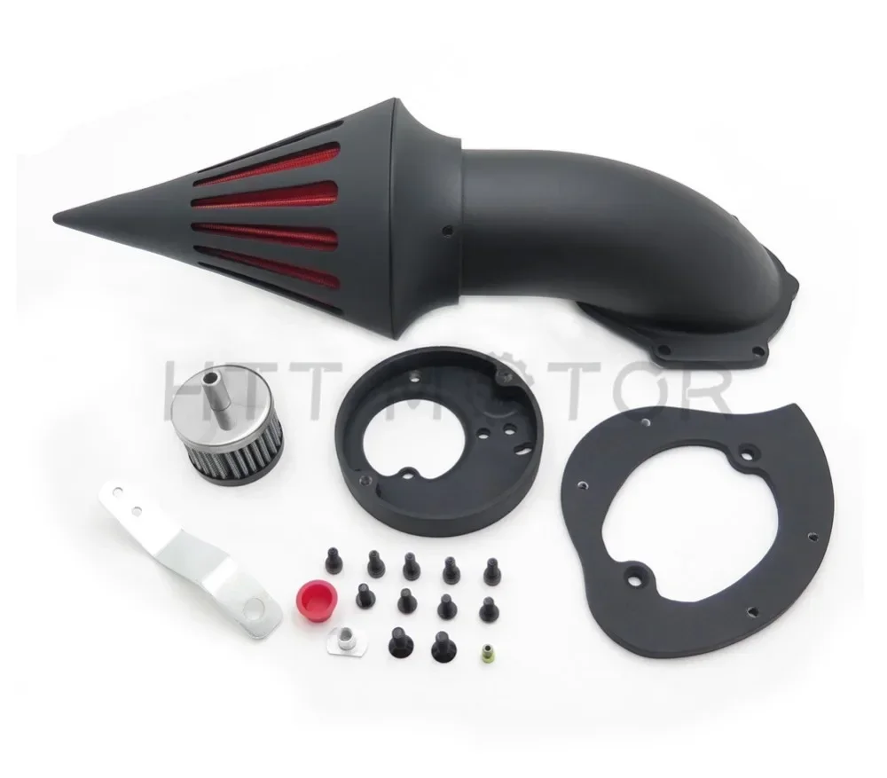 Spike Air Cleaner Intake Filter Kits for Honda Vtx1300 Vtx 1300 1986-2019 Black Aftermarket Motorcycle Parts