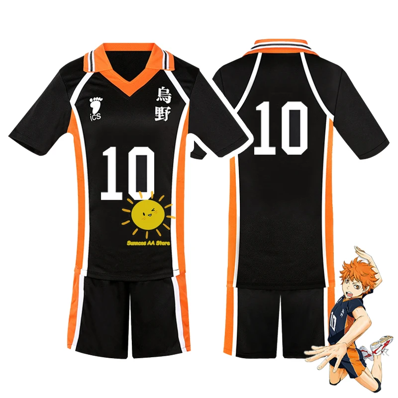 Disfraz de Anime Hinata Shoyo Nishinoya Yu para hombres adultos, Haikyuu, Karasuno, Voleibol escolar, ropa deportiva, Jerseys