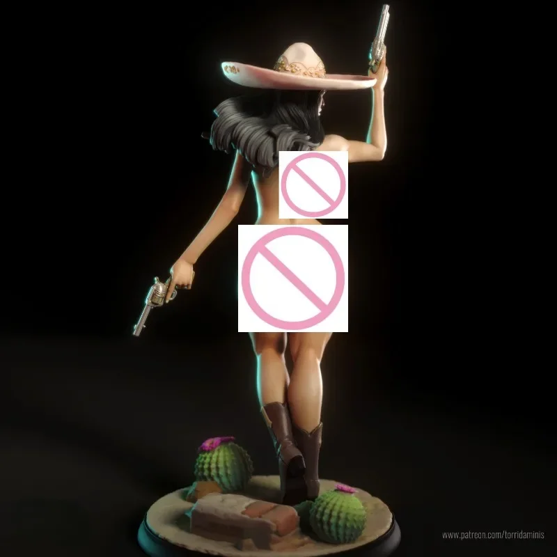 1/24 75Mm Hars Figuur Geassembleerde Modelkit Hobby Miniatuur Cowgirl Daniela Beeldje Ongemonteerd En Ongeverfd 3D-printen