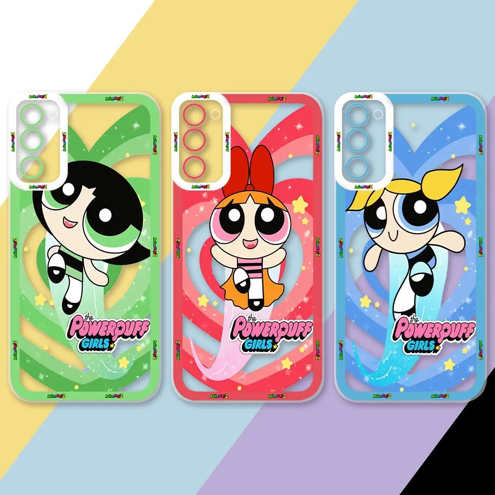 Cute P-Powerpuff Girls Anime Clear Case For Infinix Note 40 30 30I 12 VIP 12G96 11 10 Smart 8 7 TECNO POVA 6 5 4 3 Pro Case Capa