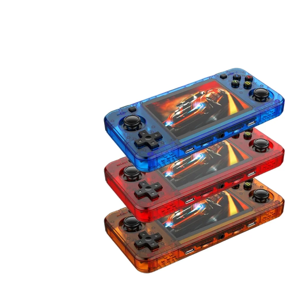 وحدة تحكم ألعاب محمولة باليد R36H ريترو نظام لينكس مفتوح المصدر، ألعاب كلاسيكية 20K+، 64 جيجابايت 128 جيجابايت، شاشة IPS 3.5 بوصة