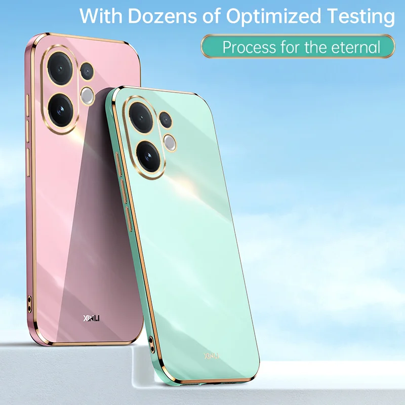 Funda para VIVO V60, Funda para Vovo V 60 5G 6D, Fundas de TPU Suave con Diseño Trenzado, Fundas Protectoras de Silicona a Prueba de Golpes para Teléfono Móvil