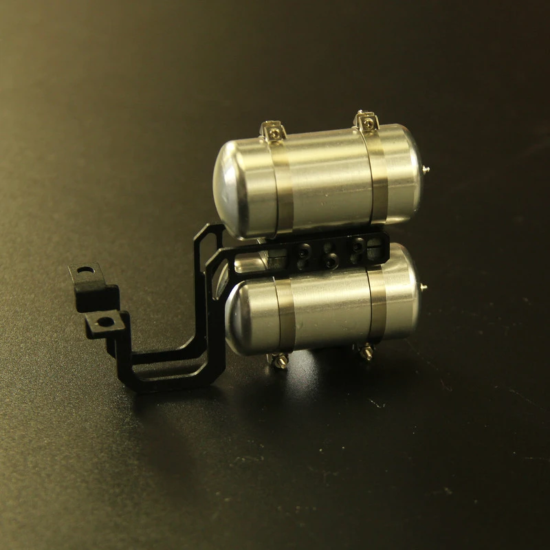 1/14 Metall Simulation Doppel Gas Tank Vier Gas Tank KIT für Tamiya RC Lkw Traktor Scania Benz Volvo MAN Modell Zubehör Spielzeug