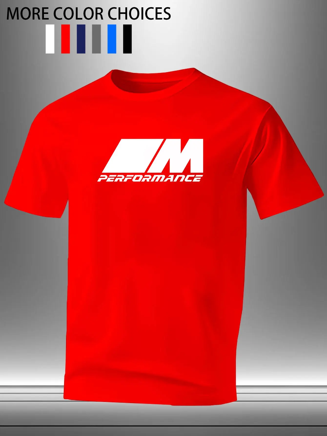 2026 Herren Schnelltrocknendes Mesh-T-Shirt mit M Performance Aufdruck, Rundhals, Kurzarm, Atmungsaktives Sport-Oberteil für Fitness, Laufen und Auto-Enthusiasten – Detail 8