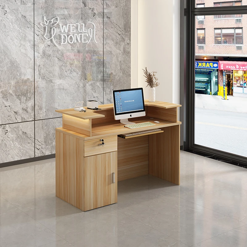 

Korean Luxury Bar Counter Small Clinic Hair Salon Reception Desk Beauty Salon Indoor Escritorio Moderno Commercial Furniture