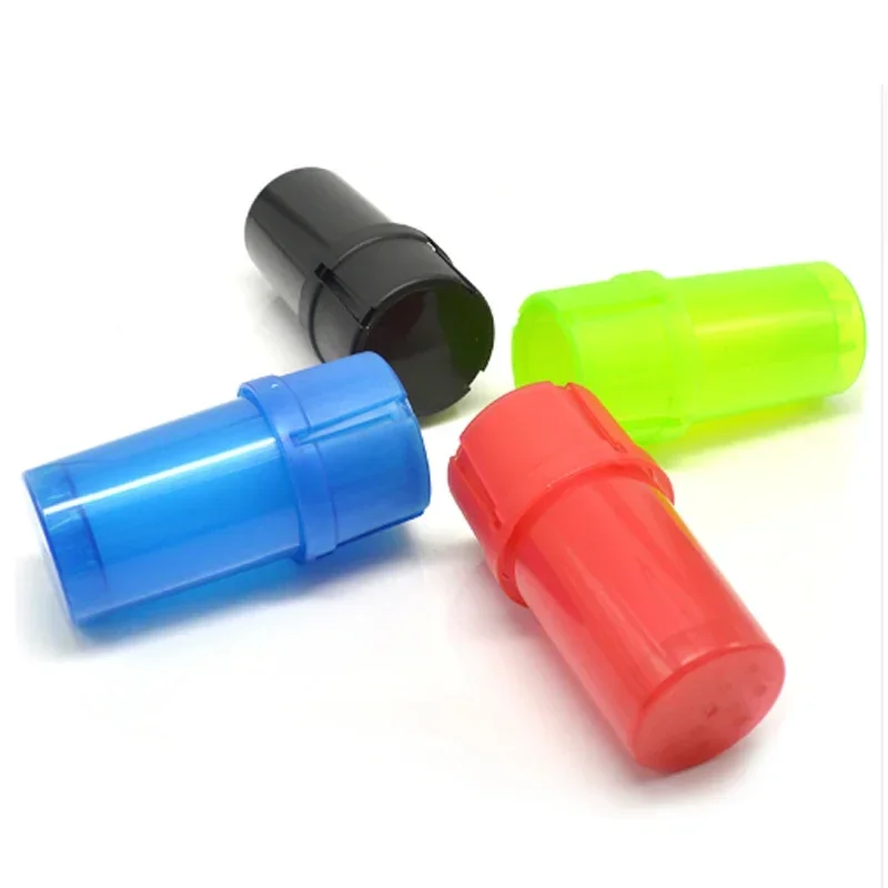 Portable Tobacco Spice Grinders Box Plastic Herb Crusher Cigarette Smoke Storage Case Smoking Accessories