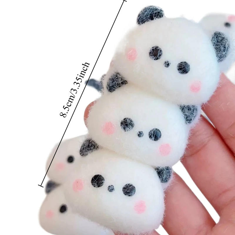 Süßes lustiges Panda-Plüsch-Quetschspielzeug, drei Mini-kleiner Panda, Squishy, Quetschen, Kneifen, Stofftiere, langsam, reduzieren Stress, Kinderspielzeug, Geschenke