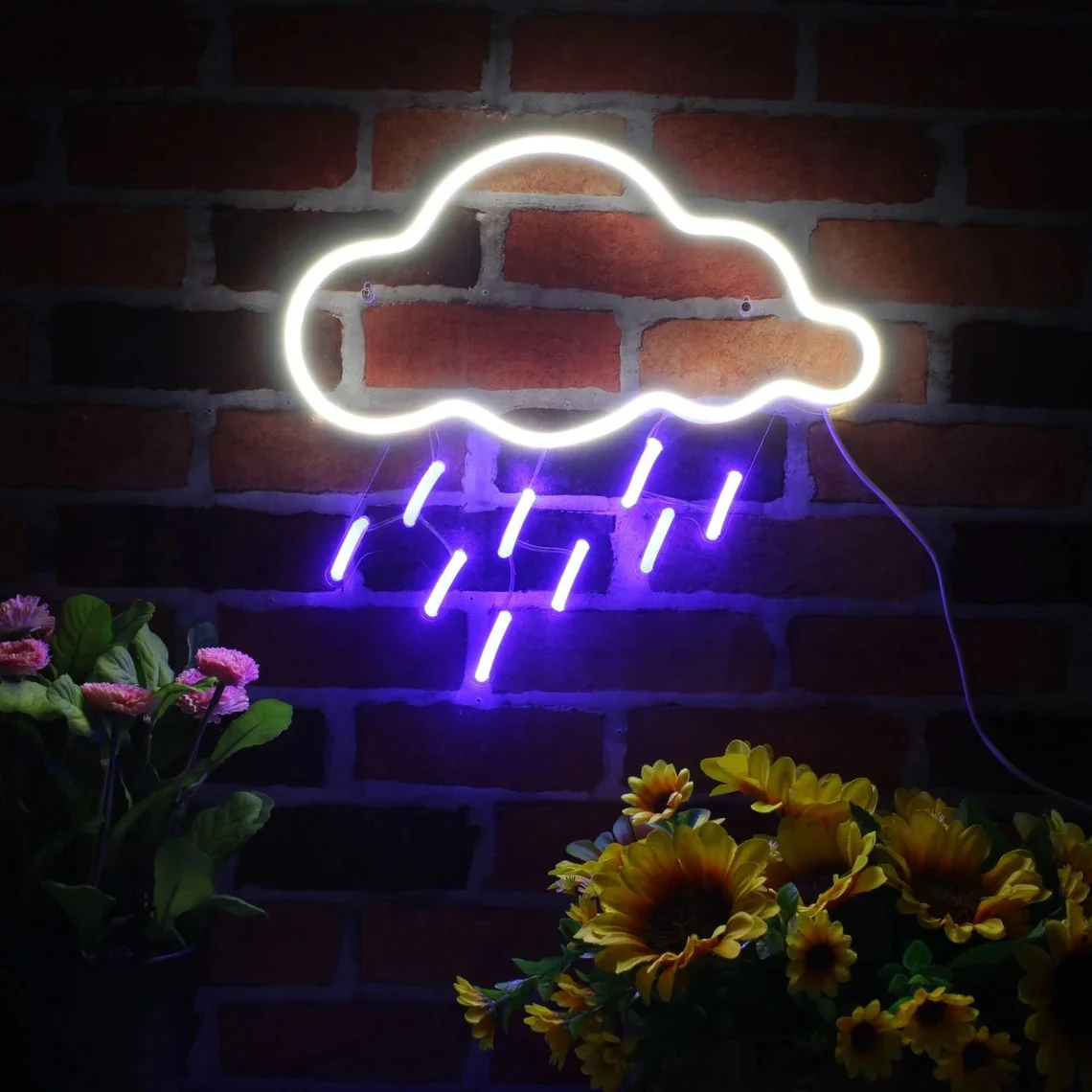 Raining Cloud Decor Neon Sign Home Wall Decor Neon Lights